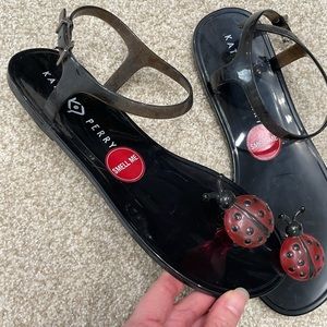 New with tags Katy Perry ladybug sandals size 9